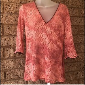 Bisou Bisou Womens Ombre Sweater Blouse EUC | M